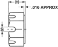 Slotted Hex Nut Profile
